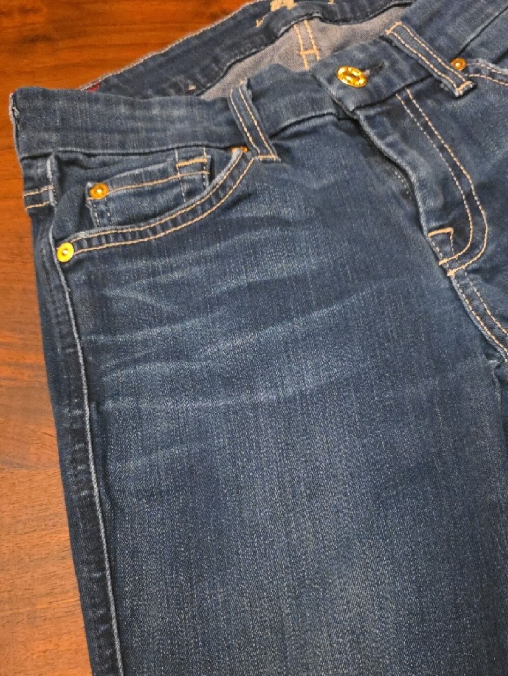 7 For All Mankind Women's Dark ✨️Indigo Bootcut Jeans✨️ FLARE✨️ - Picture 10 of 13